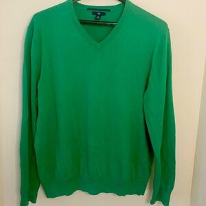GAP Men’s Green V-neck Sweater XL